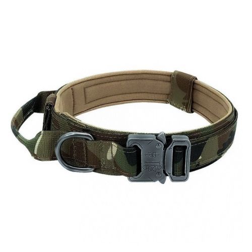 Large Dog Adjustable Camouflage Tactics Hand Holding Rope Nylon Strap