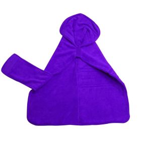 Pet Super Absorbent Quick Drying Fiber Bath Towel (Option: Purple-XL)